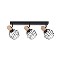 spot LANKA 3 flames E14, black dimmable