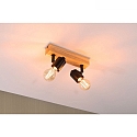 Paulmann spot ARVID 2 flames E27, black dimmable