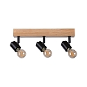 Paulmann spot ARVID 3 flames E27, black dimmable