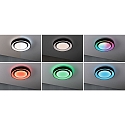 Paulmann wall and ceiling luminaire RAINBOW DYNAMIC small, tunable white, RGB IP20, black, white dimmable