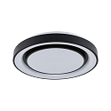 wall and ceiling luminaire RAINBOW DYNAMIC large, tunable white, RGB IP20, black, white dimmable
