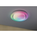 Paulmann wall and ceiling luminaire RAINBOW DYNAMIC small, tunable white, RGB IP20, chrome, white dimmable
