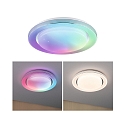 Paulmann wall and ceiling luminaire RAINBOW DYNAMIC small, tunable white, RGB IP20, chrome, white dimmable