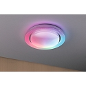 Paulmann wall and ceiling luminaire RAINBOW DYNAMIC small, tunable white, RGB IP20, chrome, white dimmable