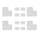 Paulmann Accessories for MAX LED STRIPE Corner connector 90�, set of 4, white, incl. 8 plug connectors