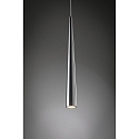 Paulmann Paulmann LED Pendant luminaire Gutta brushed aluminum, 1 flame 1x 7W