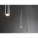 Paulmann LED Pendant luminaire Gutta brushed aluminum