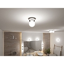 Paulmann wall and ceiling luminaire GOVE G9 IP44, chrome, mat 