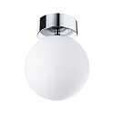 Paulmann wall and ceiling luminaire GOVE IP44, chrome, mat 