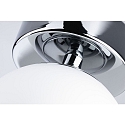 Paulmann wall and ceiling luminaire GOVE IP44, chrome, mat 