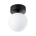 Paulmann wall and ceiling luminaire GOVE IP44, mat, black 