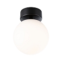 wall and ceiling luminaire GOVE IP44, mat, black 