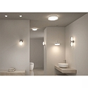 Paulmann wall and ceiling luminaire LUENA IP44, chrome, mat 