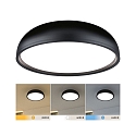 Paulmann bath luminaire OKA CCT Switch, switchable IP44, mat, black 