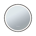 Paulmann mirror with lighting MIRRA LED � 59CM round, CCT Switch, with touch dimmer, with heating function IP44, mat, black dimmable