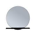 Paulmann mirror with lighting MIRO � 50CM round, without frame, tunable white, with shelf IP44, black matt 