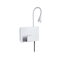 reading lamp HALINA LED with USB connection IP20, white 