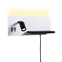 reading lamp SERRA LED with USB connection, right IP20, black, white dimmable