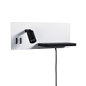 Paulmann reading lamp SERRA LED with USB connection, right IP20, black, white dimmable