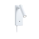 reading lamp HULDA LED with USB connection IP20, white dimmable