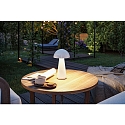 Paulmann battery table lamp ONZO with USB connection, with touch dimmer IP44, glossy, white dimmable