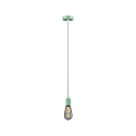 pendant luminaire NEORDIC TILLA 1 flame E27 IP20, light green dimmable