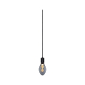 Paulmann pendant luminaire NEORDIC TILLA with switch, with plug E27 IP20, graphite black dimmable