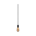 Paulmann pendant luminaire NEORDIC TILLA with switch, with plug E27 IP20, graphite black dimmable