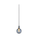 Paulmann pendant luminaire NEORDIC TILLA with switch, with plug E27 IP20, aluminium, grey dimmable