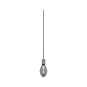 Paulmann pendant luminaire NEORDIC TILLA with switch, with plug E27 IP20, aluminium, grey dimmable