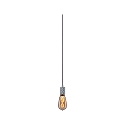 Paulmann pendant luminaire NEORDIC TILLA with switch, with plug E27 IP20, aluminium, grey dimmable