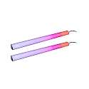 Paulmann light bar set of 2, RGB IP20, black dimmable