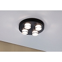 Paulmann ceiling luminaire KAME � 250MM 4 flames, round, switchable IP44, mat, signal black 