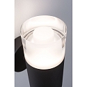 Paulmann wall luminaire KAME SINGLE 1 flame, cylindrical, switchable IP44, mat, signal black 