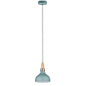Paulmann Pendant luminaire Neordic Juna 1 flame, soft green/copper/wood, 16cm
