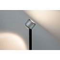 Paulmann floor lamp ALDAN LED with sensor, brushed aluminium, black dimmable