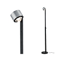 Paulmann floor lamp ALDAN LED with sensor, brushed aluminium, black dimmable
