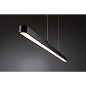 pendant luminaire LENTO ZigBee controllable IP20, black matt dimmable