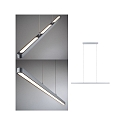 pendant luminaire LENTO IP20, chrome matt dimmable