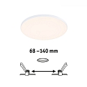 Paulmann recessed luminaire VARIFIT VENULA EDGE IP44, white  12W 1100 | 1600lm 3000K CRI >80