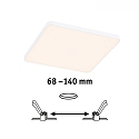Paulmann recessed luminaire VARIFIT VENULA EDGE IP44, white  12W 1100 | 1600lm 3000K CRI >80