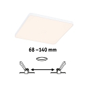 Paulmann recessed luminaire VARIFIT VENULA EDGE IP44, white  12W 1100 | 1600lm 3000K CRI >80