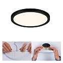 LED Recessed Panel AERO VariFit, round, IP44, � 17.5cm, 15W 3000K, chrome matt