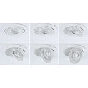 Paulmann spot AUMUS round, set of 1 IP20, white matt dimmable