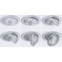 Paulmann spot AUMUS round, set of 3 IP20, chrome matt dimmable