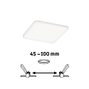 Paulmann LED panel VELUNA VARIFIT LED round, adjustable, 10W 750lm 4000K CRI >80