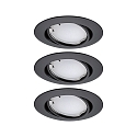 Paulmann recessed luminaire BASE COIN LED swivelling, set of 3, RGBW, ZigBee controllable LED IP20