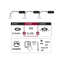 Paulmann LED module CHOOSE EASY DIM LED incl. driver, set of 3 IP20, satin dimmable