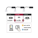 Paulmann LED module CHOOSE WHITESWITCH LED incl. driver, CCT Switch, set of 3 IP20, satin 