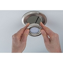 Paulmann Paulmann Recessed luminaires adapter for round installation openings from 75-120mm to 68-70mm, brushed iron
